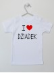 I Love Dziadek z Sercem - koszulka z napisami