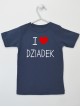 I Love Dziadek z Sercem - koszulka z napisami