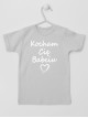 Kocham Cię Babciu Kolor Biały z Sercem - t-shirt z napisami