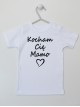 Kocham Cię Mamo - koszulka dziecięca z napisami o mamie