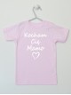 Kocham Cię Mamo - koszulka dziecięca z napisami o mamie
