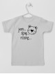 Jem Śpię Rosnę Nadruk z Misiem - t-shirt niemowlęcy