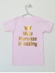 Nadruk Złoty Moje Pierwsze Urodziny z Koroną - koszulka na roczek