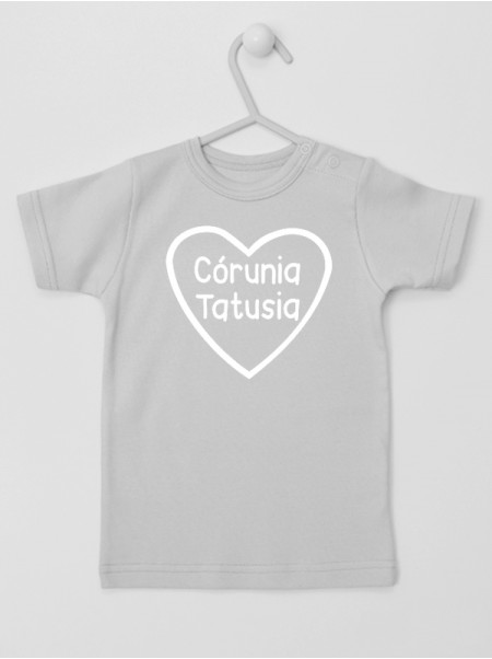 Córunia Tatusia Napis w Sercu - koszulka dla dziewczynki