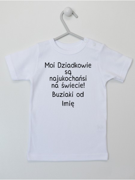 Moi Dziadkowie Są Najukochańsi + Imię - koszulka z napisami