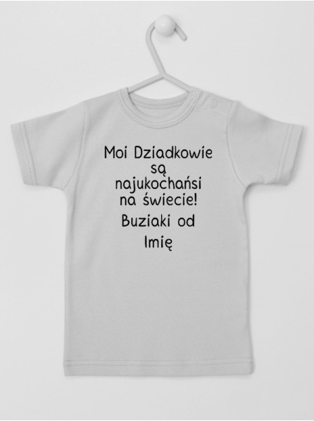 Moi Dziadkowie Są Najukochańsi + Imię - koszulka z napisami