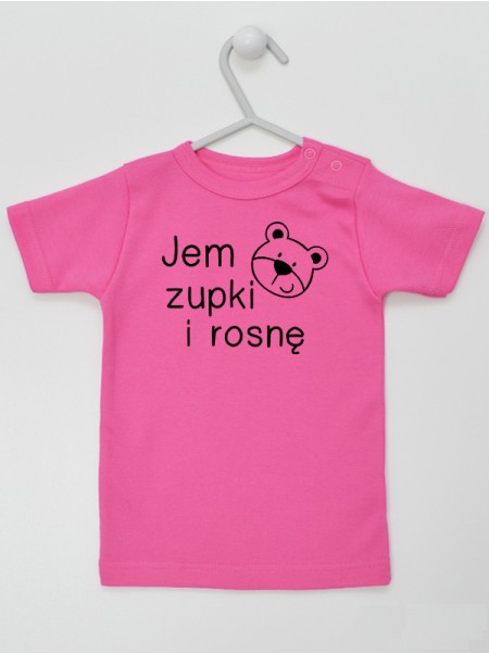 Jem Zupki I Rosnę - koszulka dla niemowlaka z napisami
