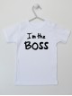 I`m The Boss  - koszulka z napisem dla chłopca