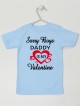  Napis Daddy Is My Valentine - koszulka na walentynki dla dziewczynki