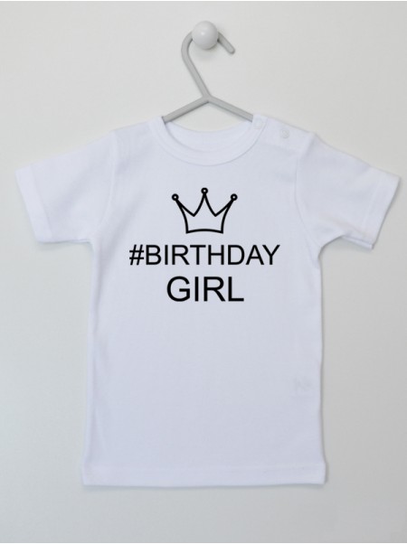 #Birthday Girl - koszulka na urodziny dla dziewczynki