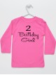 Cyfra 2 oraz Napis Birthday Girl - koszulka na 2 na urodziny dziewczynki