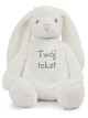 Maskotka Króliczek Biały z Twoim Napisem 45 cm - duży pluszak dla niemowląt Maskotka Króliczek Biały z Twoim Napisem 45 cm - duży pluszak dla niemowląt
