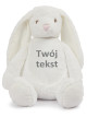 Maskotka Króliczek Biały z Twoim Napisem 45 cm - duży pluszak dla niemowląt Maskotka Króliczek Biały z Twoim Napisem 45 cm - duży pluszak dla niemowląt