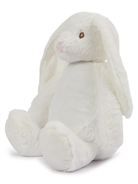 Maskotka Króliczek Biały z Twoim Napisem 45 cm - duży pluszak dla niemowląt Maskotka Króliczek Biały z Twoim Napisem 45 cm - duży pluszak dla niemowląt
