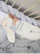 Maskotka Króliczek Biały z Twoim Napisem 45 cm - duży pluszak dla niemowląt Maskotka Króliczek Biały z Twoim Napisem 45 cm - duży pluszak dla niemowląt