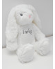   Maskotka Króliczek Biały z Imieniem 30 cm - przytulanka dla niemowlaka