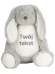 Króliczek Szary z Twoim Tekstem 45 cm - duża maskotka dla niemowląt Króliczek Szary z Twoim Tekstem 45 cm - duża maskotka dla niemowląt