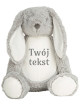 Króliczek Szary z Twoim Tekstem 45 cm - duża maskotka dla niemowląt Króliczek Szary z Twoim Tekstem 45 cm - duża maskotka dla niemowląt