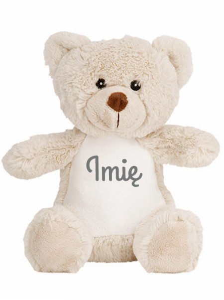 Miś jasnobrązowy wysokość 22 cm - maskotka personalizowana Miś jasnobrązowy wysokość 22 cm - maskotka personalizowana