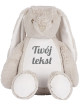 Beżowy Króliczek z Imieniem – Personalizowana Maskotka 45 cm