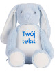  Niebieski Króliczek z Twoim Napisem – Personalizowana Maskotka 45 cm