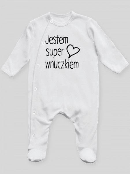 Jestem Super Wnuczkiem - pajac niemowlęcy Jestem Super Wnuczkiem - pajac niemowlęcy