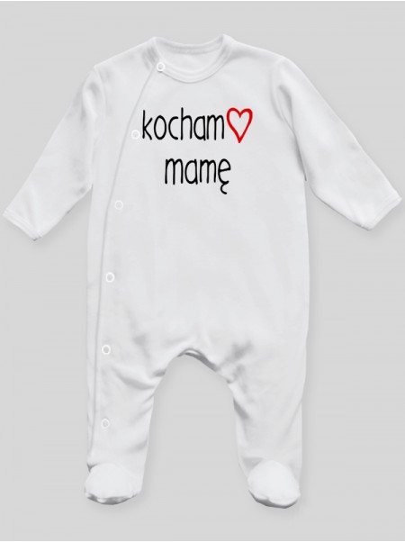 Kocham Mamę 01 - pajac niemowlęcy Kocham Mamę 01 - pajac niemowlęcy