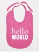 Hello World - śliniaczek z nadrukiem dla noworodków