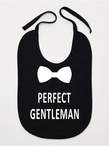 Perfect Gentleman z Muchą - śliniaczek z napisami