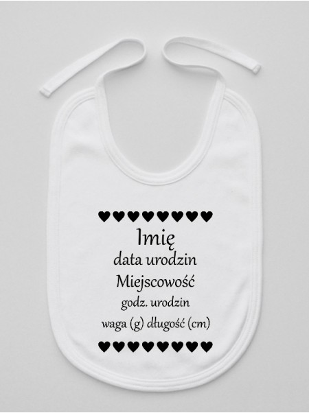 Metryczka - śliniak Metryczka - śliniak