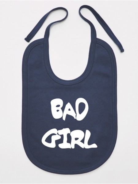 Bad Girl - śliniaczek dla dziewczynki z nadrukiem