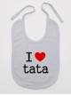 I Love Tata - śliniak z napisami o tacie