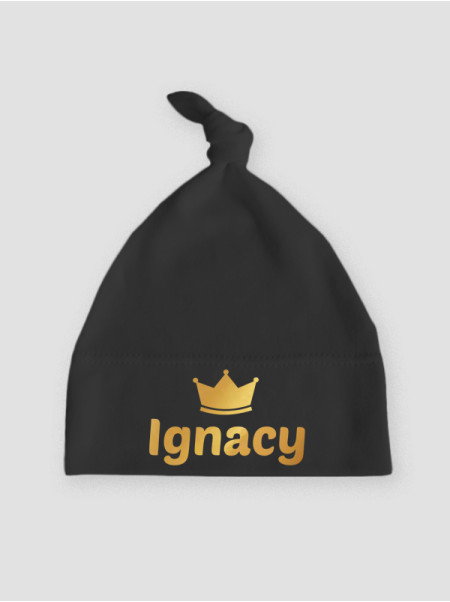  Czapeczka z imieniem Ignacy kolor czarny