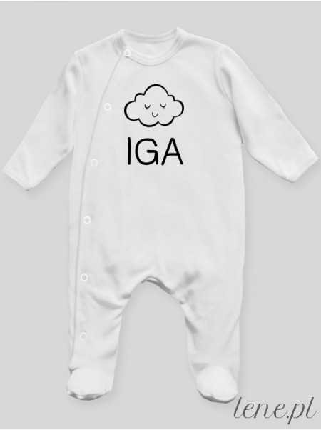 Chmurka z Imieniem IGA - pajacyk personalizowany