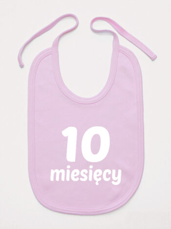 Dziesięć Miesięcy - śliniakdla niemowląt - Różowy