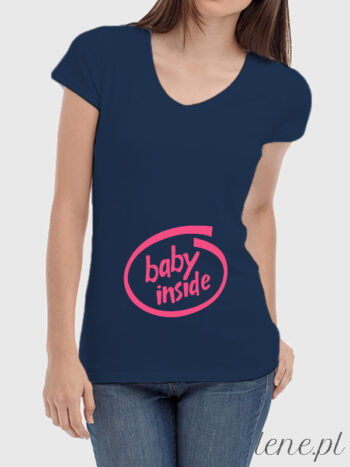 Bluzka damska Baby Inside 02 - Granatowy