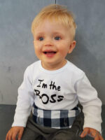 I`m The Boss - bodziak ze śmiesznym napisem I`m The Boss - bodziak ze śmiesznym napisem