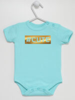 #Cute Hashtag Nadruk Złoty - body dla dzieci - Miętowy - Krótki rękaw #Cute Hashtag Nadruk Złoty - body dla dzieci - Miętowy - Krótki rękaw