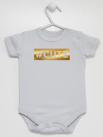 #Cute Hashtag Nadruk Złoty - body dla dzieci - Szary - Krótki rękaw #Cute Hashtag Nadruk Złoty - body dla dzieci - Szary - Krótki rękaw