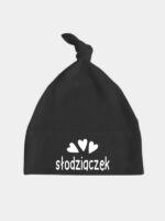 Słodziaczek z Serduszkiem - czapka dla dzieci - Czarny