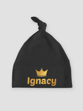 Czapeczka z imieniem Ignacy kolor czarny