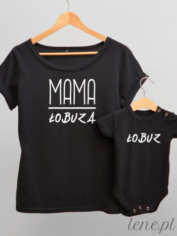 Mama Łobuza - ubranie dla mamy i syna z napisami - Czarny