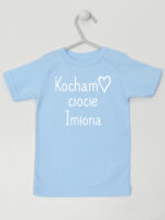 Kocham Ciocie + Imiona Cioć - t-shirt z nadrukiem - Błękitny - Koszulka krótki rękaw Kocham Ciocie + Imiona Cioć - t-shirt z nadrukiem - Błękitny - Koszulka krótki rękaw
