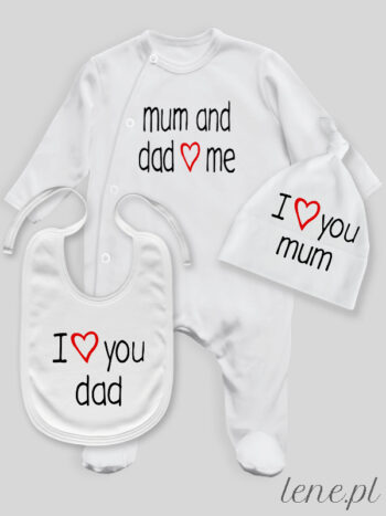 Love Mum And Dad - komplet niemowlęcy