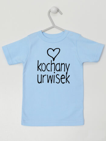 Kochany Urwisek z Sercem - koszulka chłopięca - Błękitny - Koszulka krótki rękaw