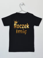 Na Roczek z Imieniem Dziecka - koszulka na urodziny - Czarny - Koszulka krótki rękaw