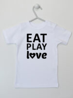 Eat Play Love - t-shirt z nadrukiem - Biały - Koszulka krótki rękaw Eat Play Love - t-shirt z nadrukiem - Biały - Koszulka krótki rękaw