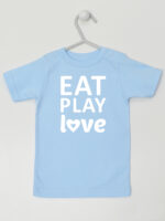 Eat Play Love - t-shirt z nadrukiem - Błękitny - Koszulka krótki rękaw Eat Play Love - t-shirt z nadrukiem - Błękitny - Koszulka krótki rękaw
