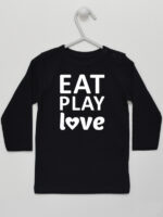 Eat Play Love - t-shirt z nadrukiem - Czarny - Koszulka długi rękaw Eat Play Love - t-shirt z nadrukiem - Czarny - Koszulka długi rękaw