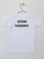 Szefowa Piaskownicy - śmieszna koszulka dla dzieci - Biały - Koszulka krótki rękaw Szefowa Piaskownicy - śmieszna koszulka dla dzieci - Biały - Koszulka krótki rękaw